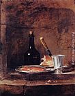 Jean Baptiste Simeon Chardin Famous Paintings - The Silver Goblet